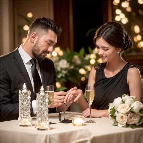 LED Flameless Candles, 6PCS Romantic Battery Operated Candles Led Pillar Candles - Picture 5 of 7